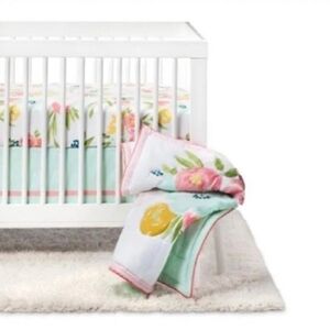 Floral Crib Bedding Set